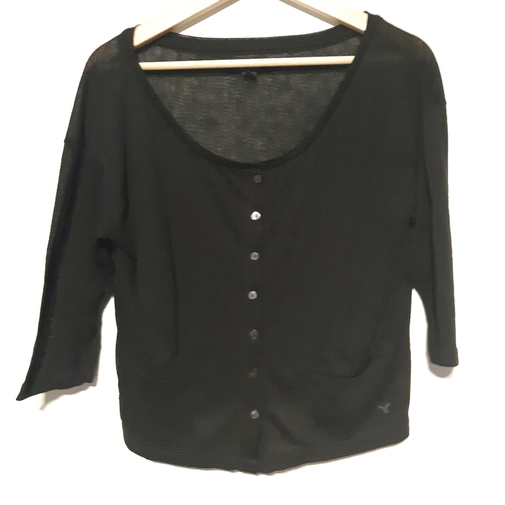 American Eagle | Sheer cropped cardigan